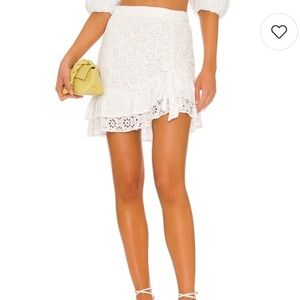 Majorelle skirt white